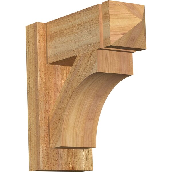 Ekena Millwork Westlake Arts & Crafts Rough Sawn Outlooker, Western Red Cedar, 6"W x 14"D x 14"H OUT06X14X14WTL03RWR - main